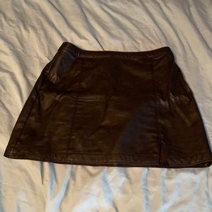 Abercrombie and Fitch Leather Skirt